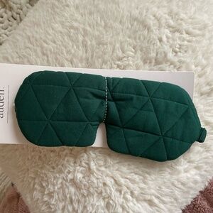 AUDEN QUILTED JERSY EYE MASK ONE SIZE GREEN NEW